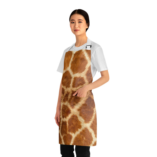 Girafee Skin Look Printed Design For Men and Women Apron with Pockets
