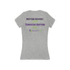 Better Kidney Health Through Better Eating Women's Jersey Short Sleeve Deep V-Neck Tee