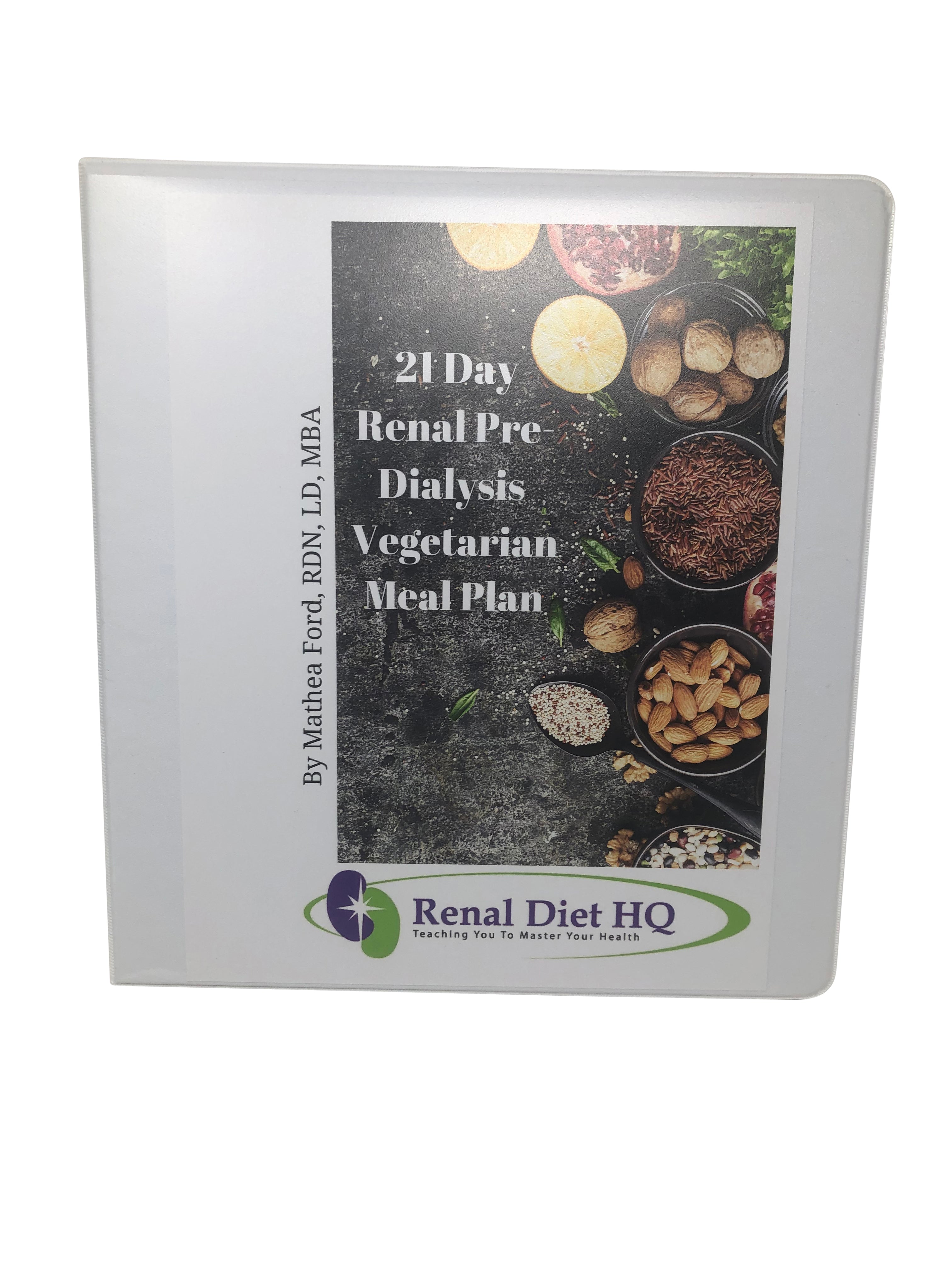 21 Day Vegetarian Meal Plan For Pre-Dialysis Kidney Disease | Nickanny