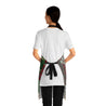 Gothic Vintage Christmas Print Gold Border Quilt Look Apron with Pockets