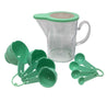 Gourmet Art 10-Piece Plastic Measuring Set With Lid, Measuring Cups, and Spoons